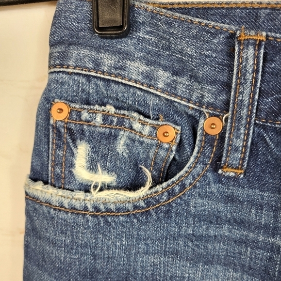 Madewell The Perfect Summer Jean: Destructed Edition in Robinson Wash Size 26 - Picture 6 of 16